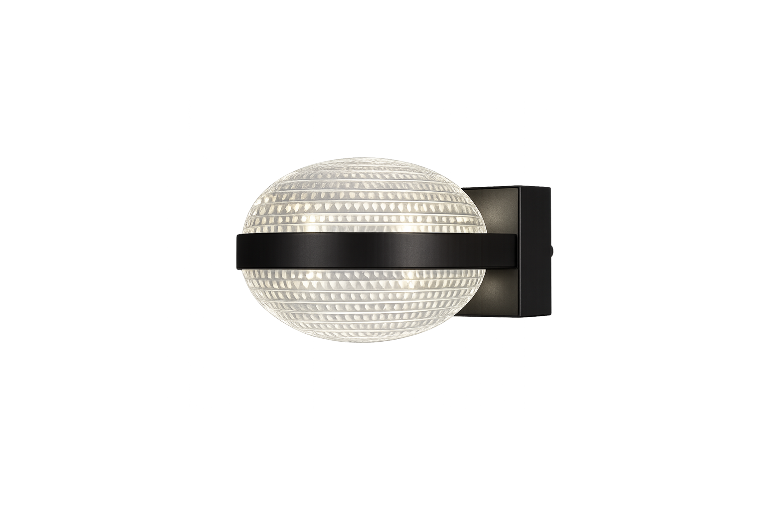 Arbotante LED de Pared Semiesférico con Difusor Prismado | FOLGTECH