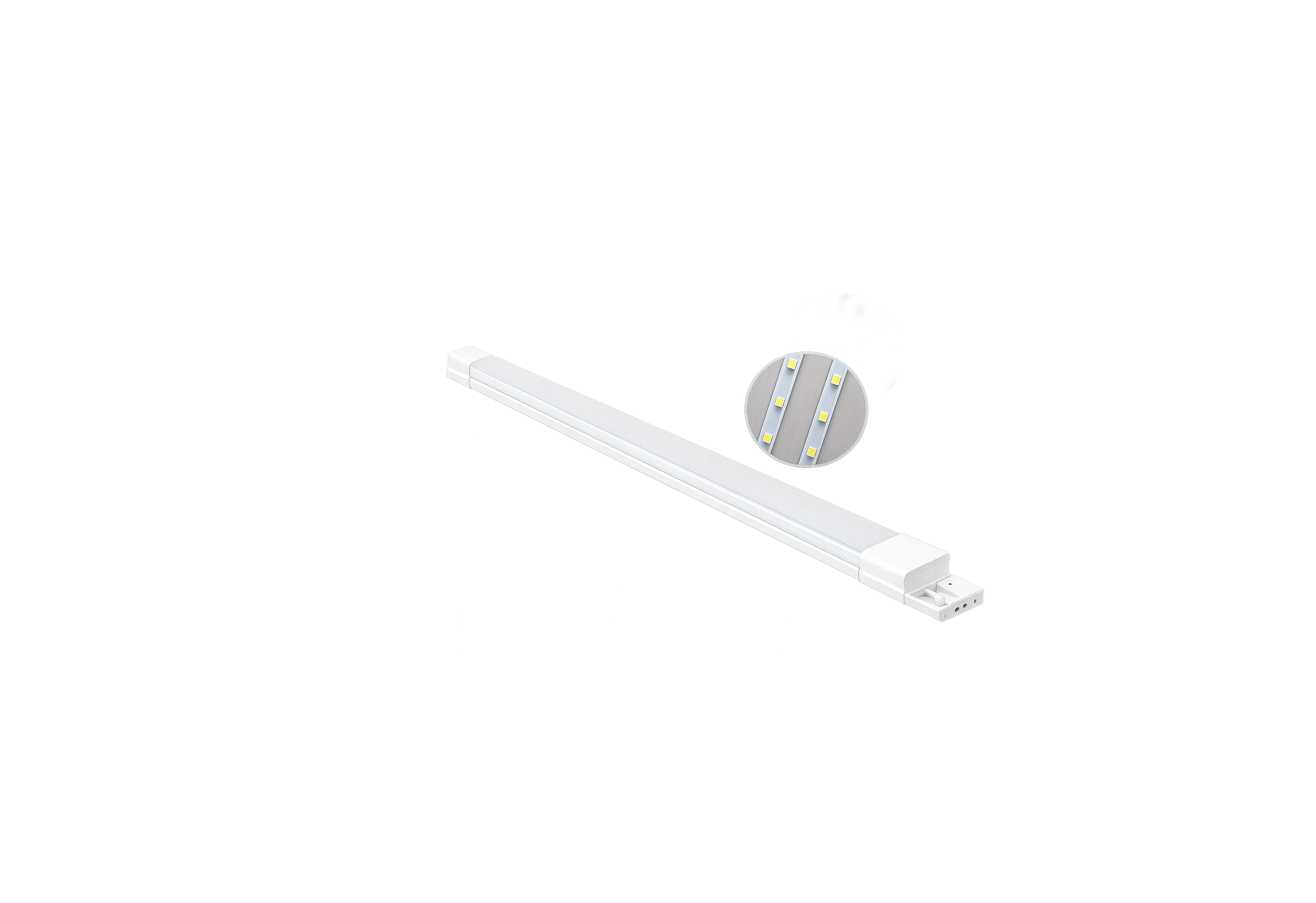 Regleta (Gabinete) LED Doble Acrílico 1.20M 36W  | FOLGTECH