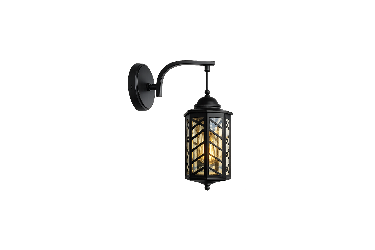 Lámpara Colgante Tipo Farol Negro | FOLGTECH