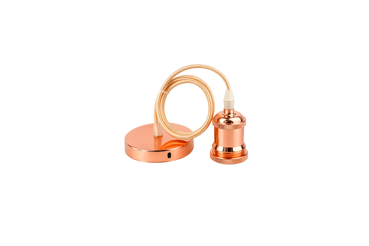 Soquet Colgante Vintage Color Oro Pálido E27 | FOLGTECH