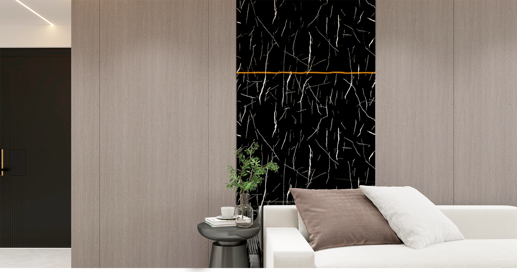 FOLGDECOR® · LITHOS · NERO VEIN   PANEL DECORATIVO