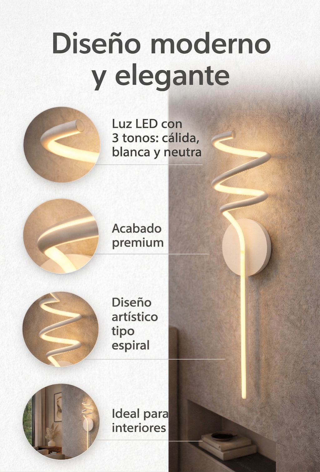 Lámpara Decorativa De Pared - FOLGTECH