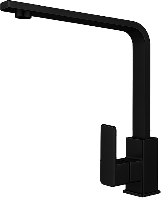MONOMANDO PARA FREGADERO FOLGVEX – CUELLO ALTO RECTANGULAR NEGRO MATE