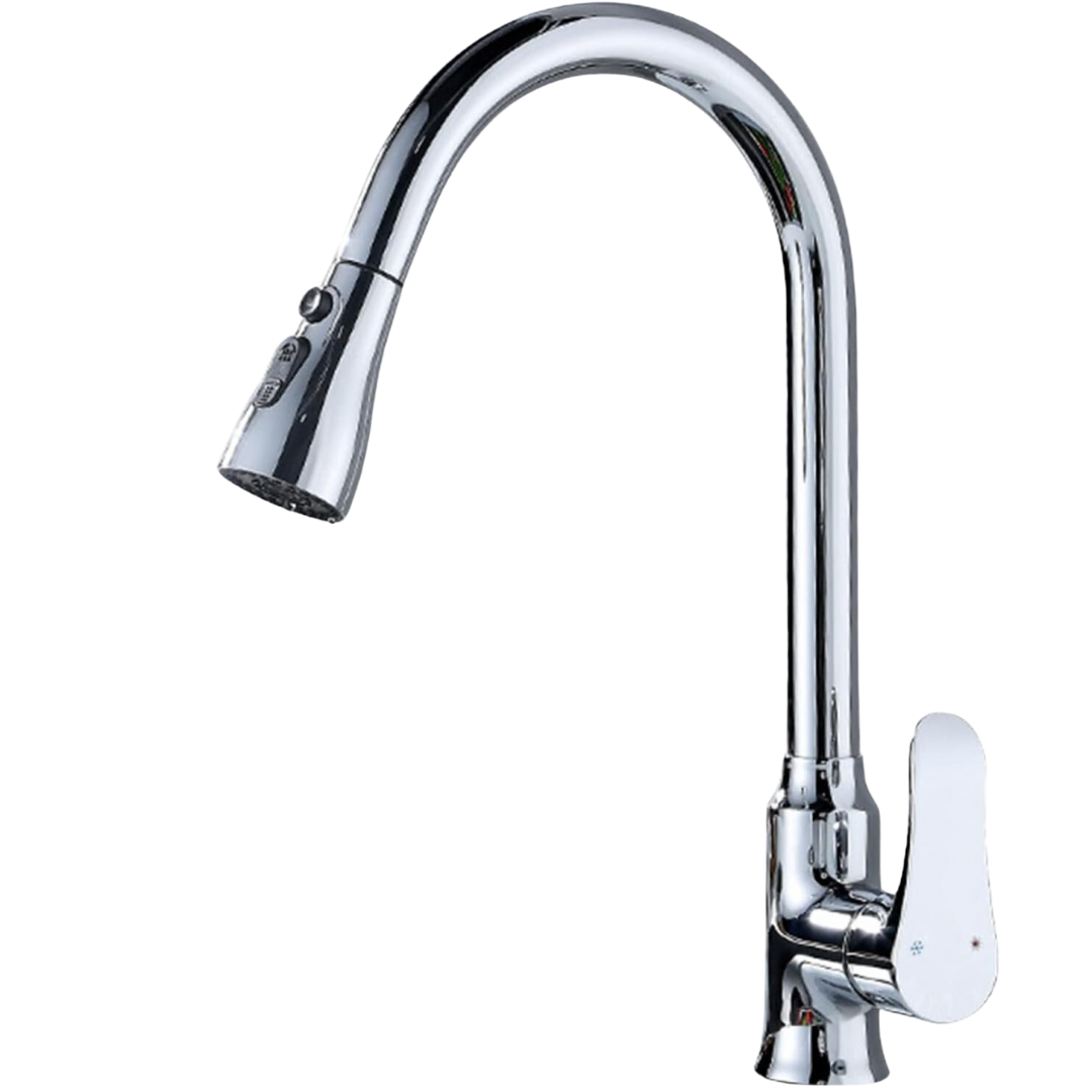 MONOMANDO PARA FREGADERO FOLGVEX – CUELLO ALTO FLEXIBLE EXTRAÍBLE