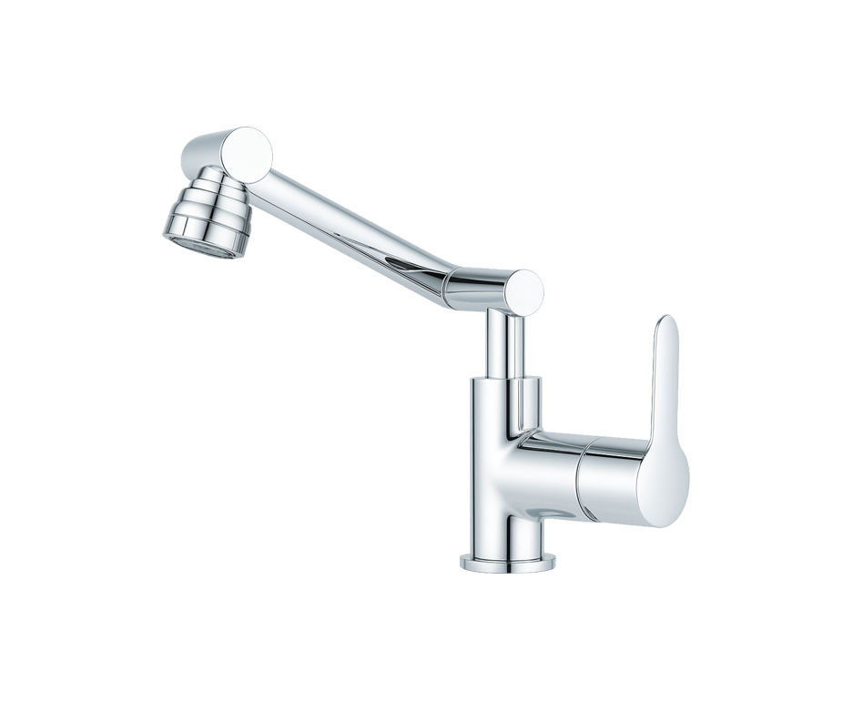 MONOMANDO DE FREGADERO CON BRAZO ARTICULADO Y CABEZAL ORIENTABLE FOLGVEX