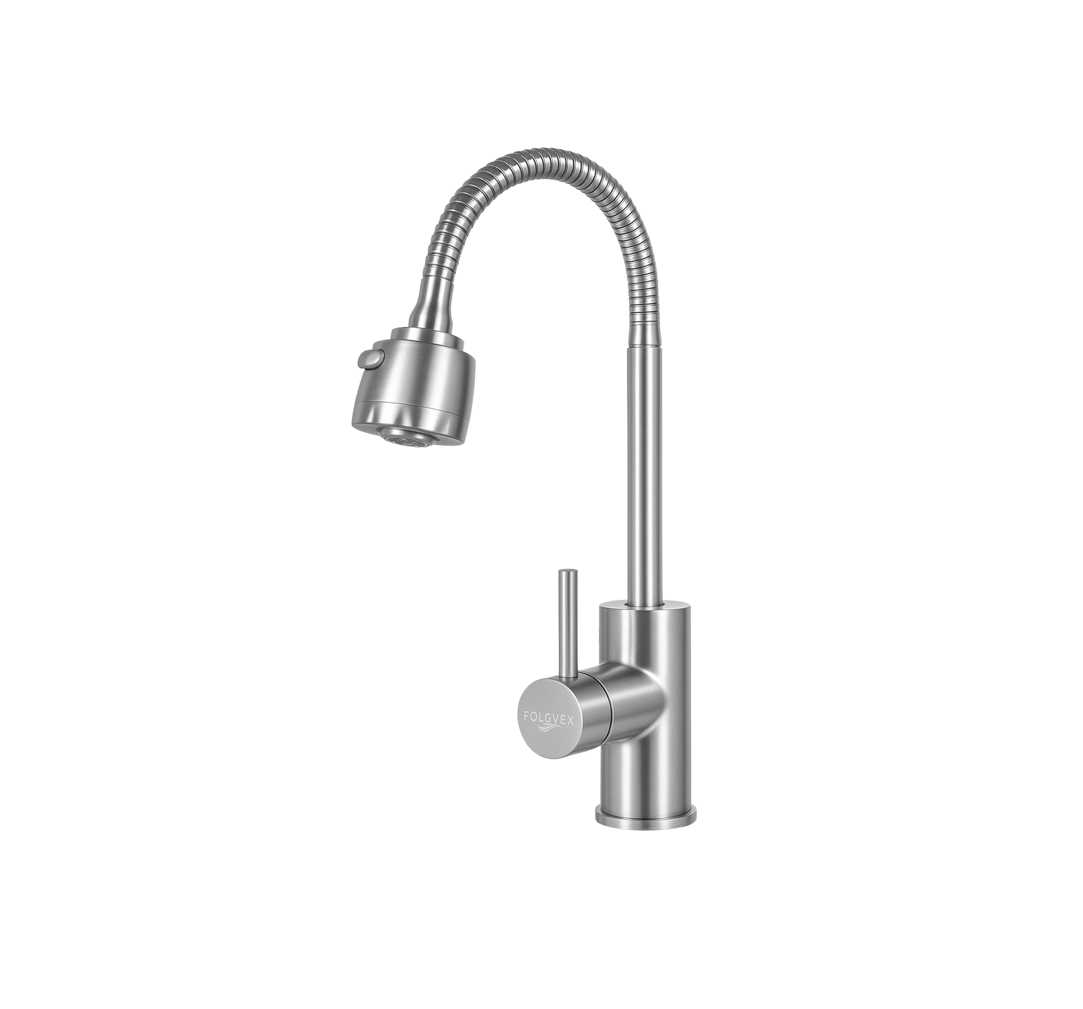 MONOMANDO DE FREGADERO CON CUELLO FLEXIBLE Y CABEZAL ORIENTABLE FOLGVEX