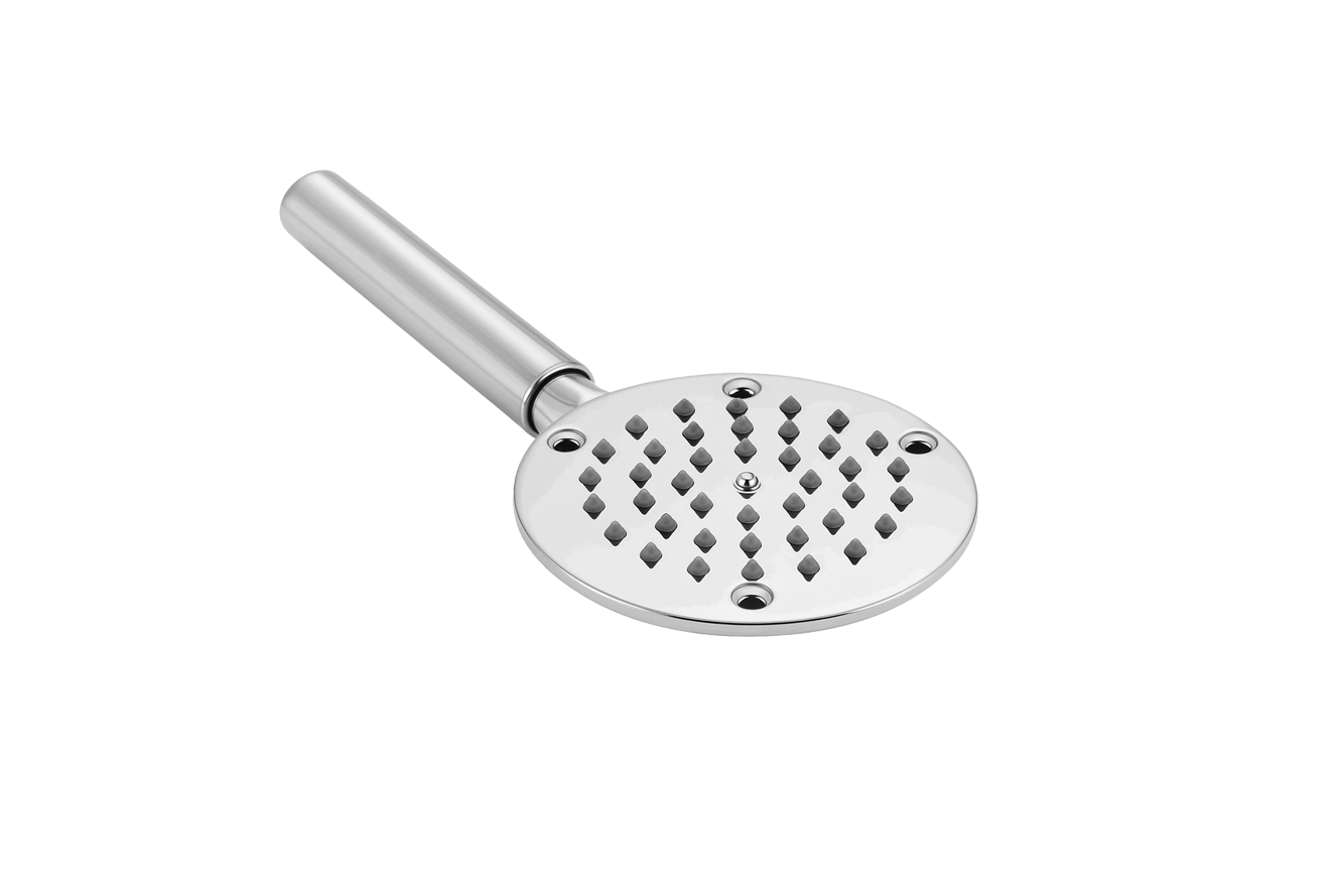 REGADERA TIPO TELÉFONO REDONDA CROMADA DE 4" REMACHADA FOLGVEX