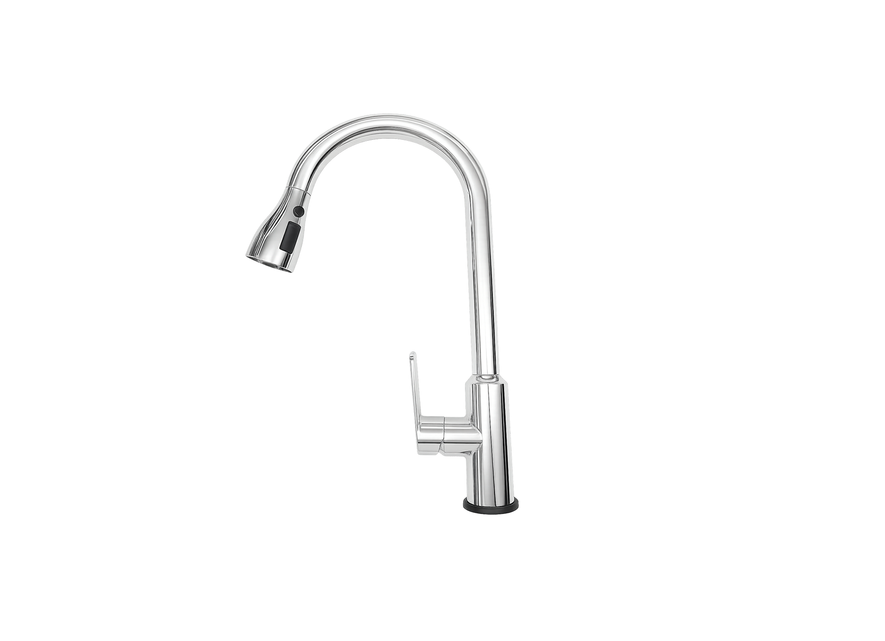 MONOMANDO DE FREGADERO DE CUELLO ALTO CON CABEZAL EXTRAÍBLE Y DOBLE SELECTOR DE FLUJO EN ACABADO CROMO FOLGVEX