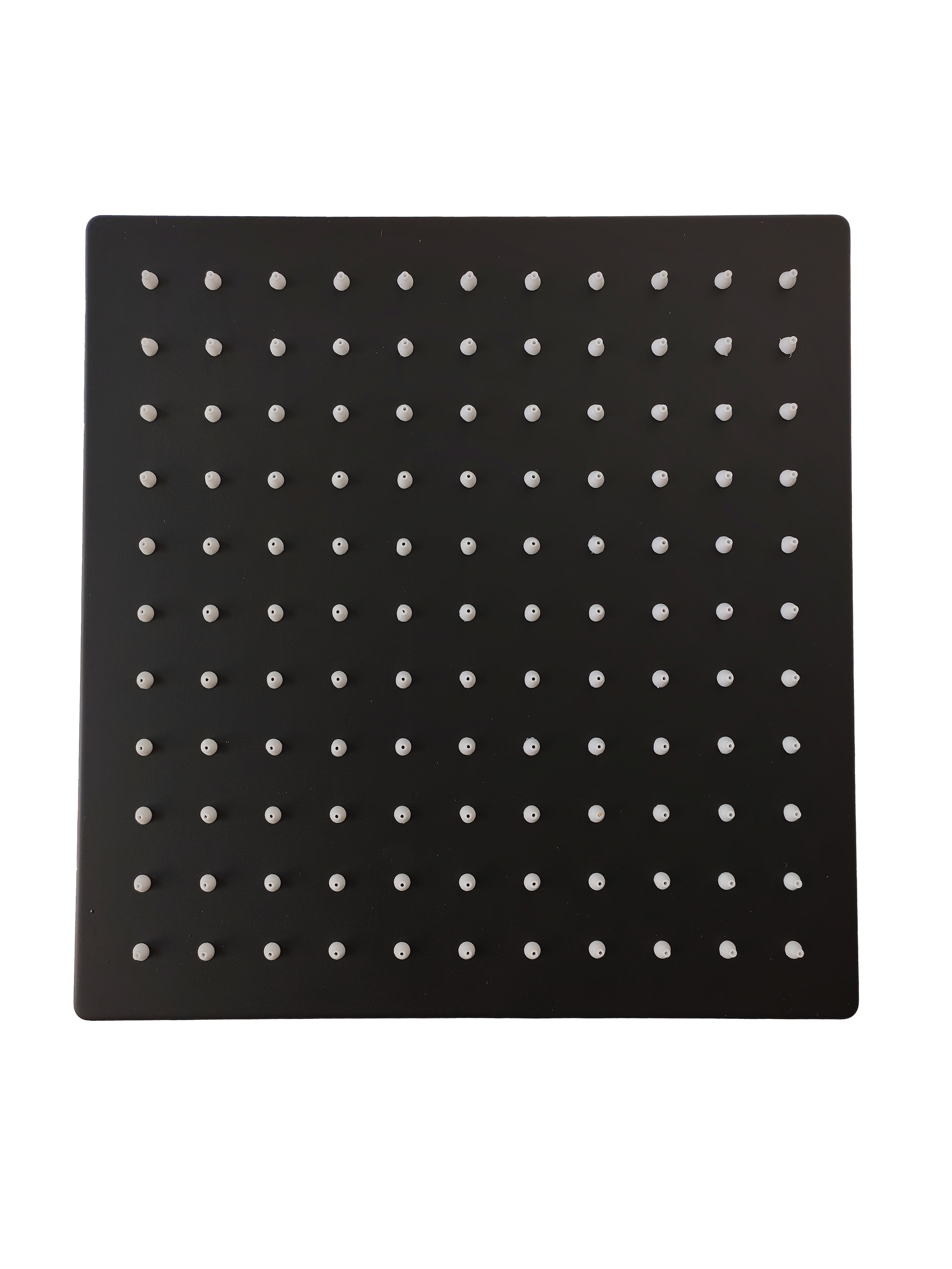 Regadera Cuadrada de 12" en Acero Inoxidable Negro | FOLGVEX®