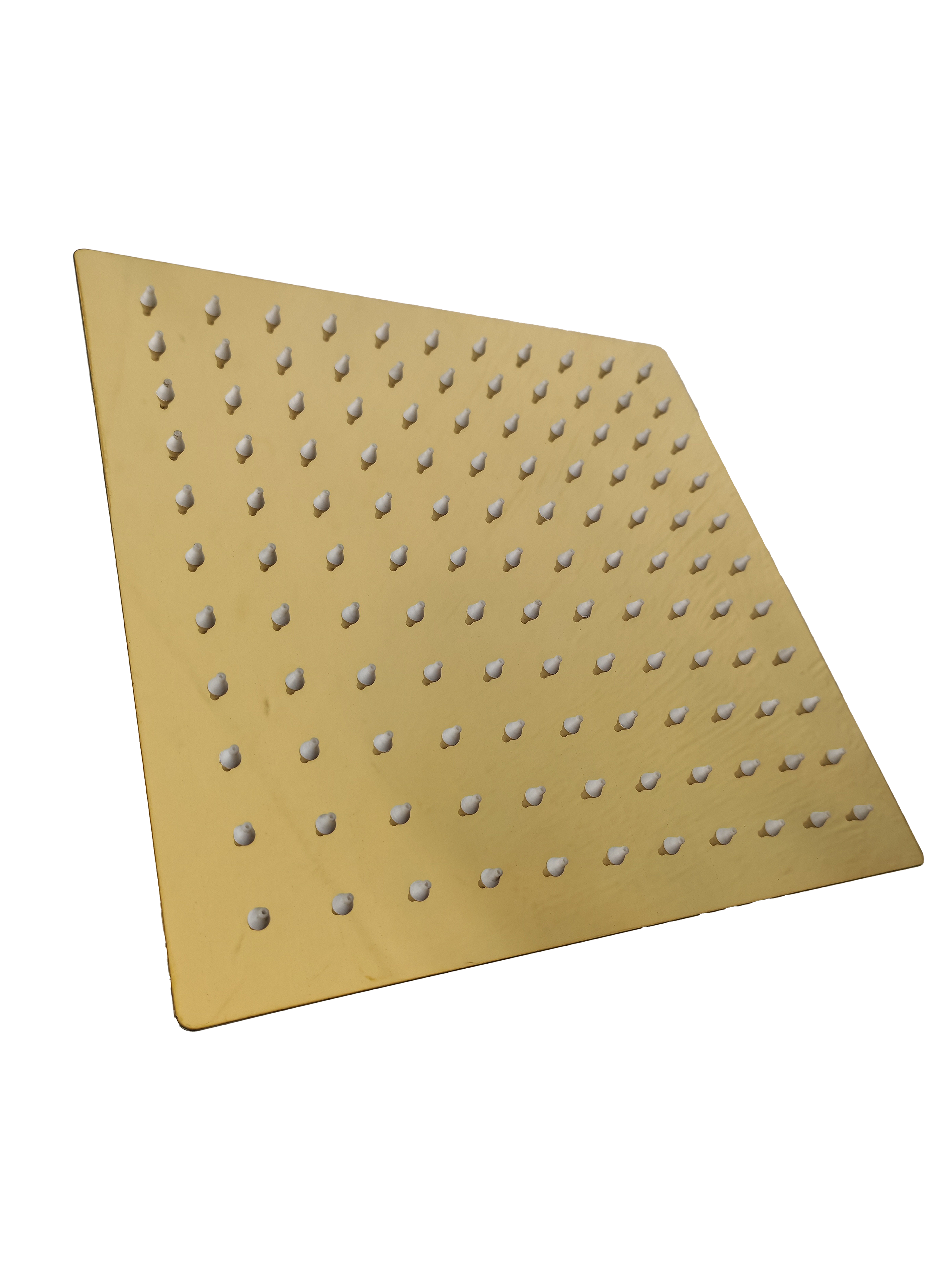 Regadera Cuadrada de 8" en Acero Inoxidable Dorado | FOLGVEX®