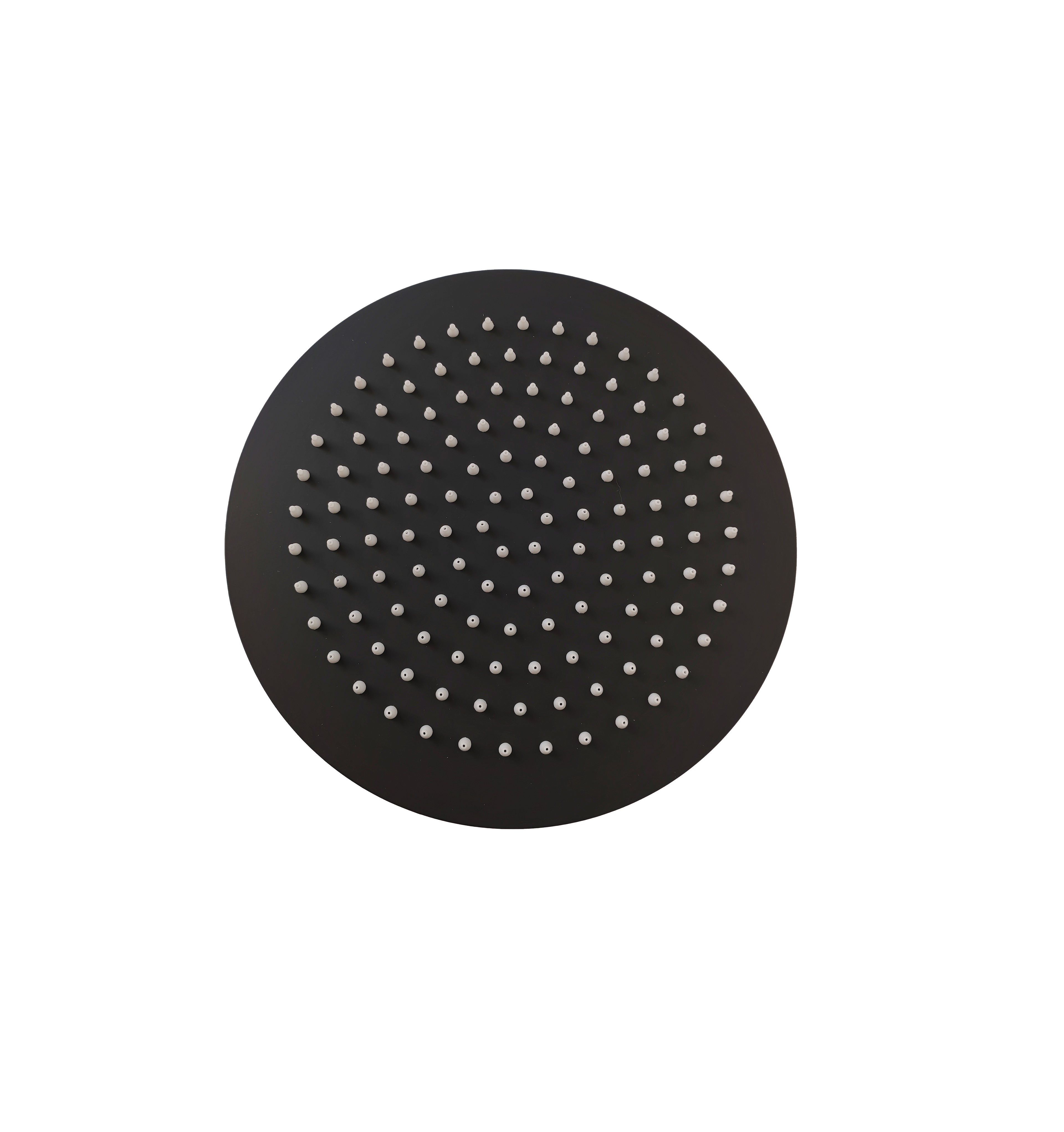 Regadera Redonda de 12" en Acero Inoxidable Negro | FOLGVEX®