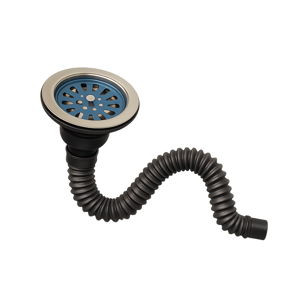 Céspol Flexible con Contracanasta para Fregadero y Rejilla Anti-Sarro FOLGVEX®