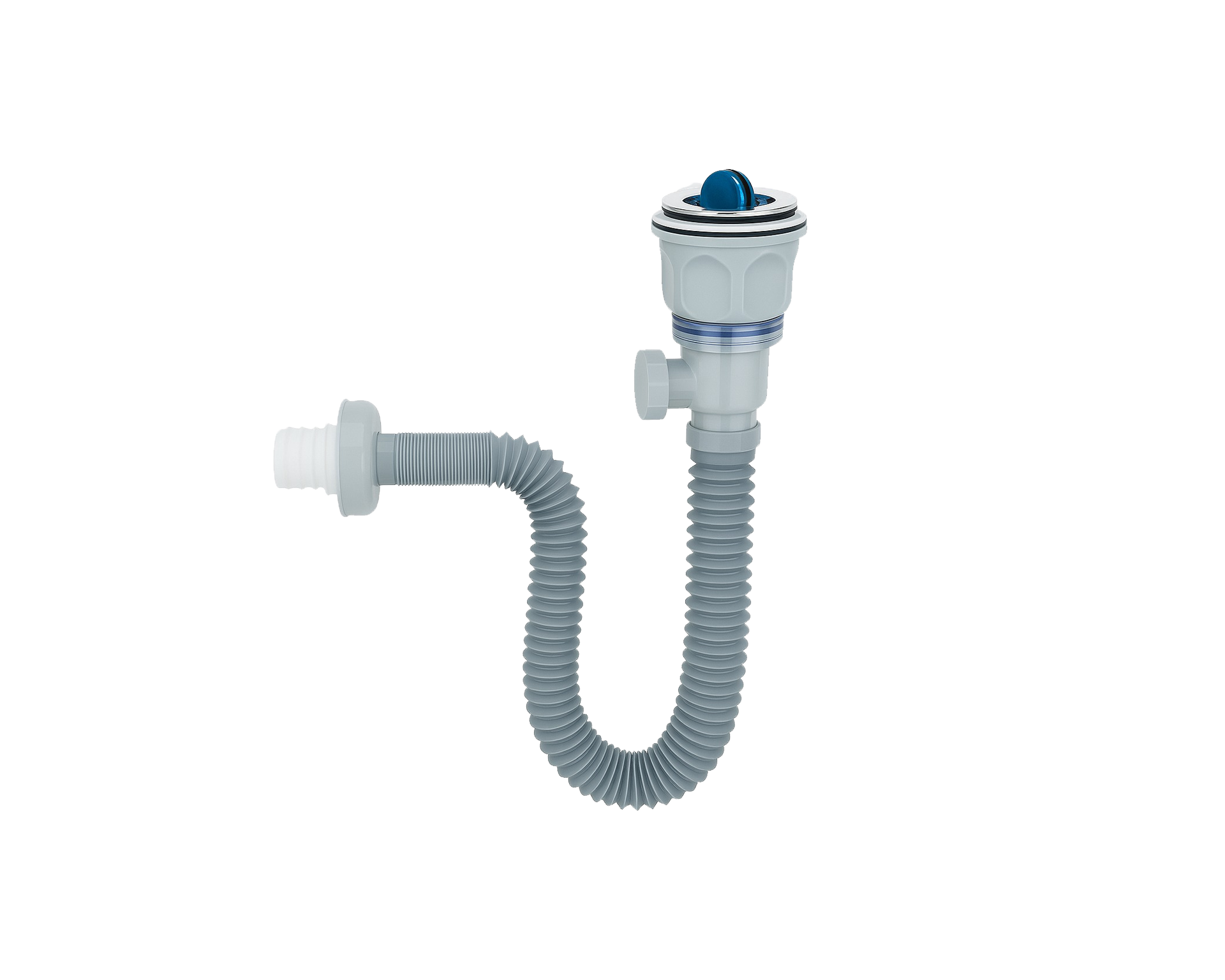 Céspol Flexible para Lavabo con Contra Tipo Moneda y Válvula Antiolores FOLGVEX®