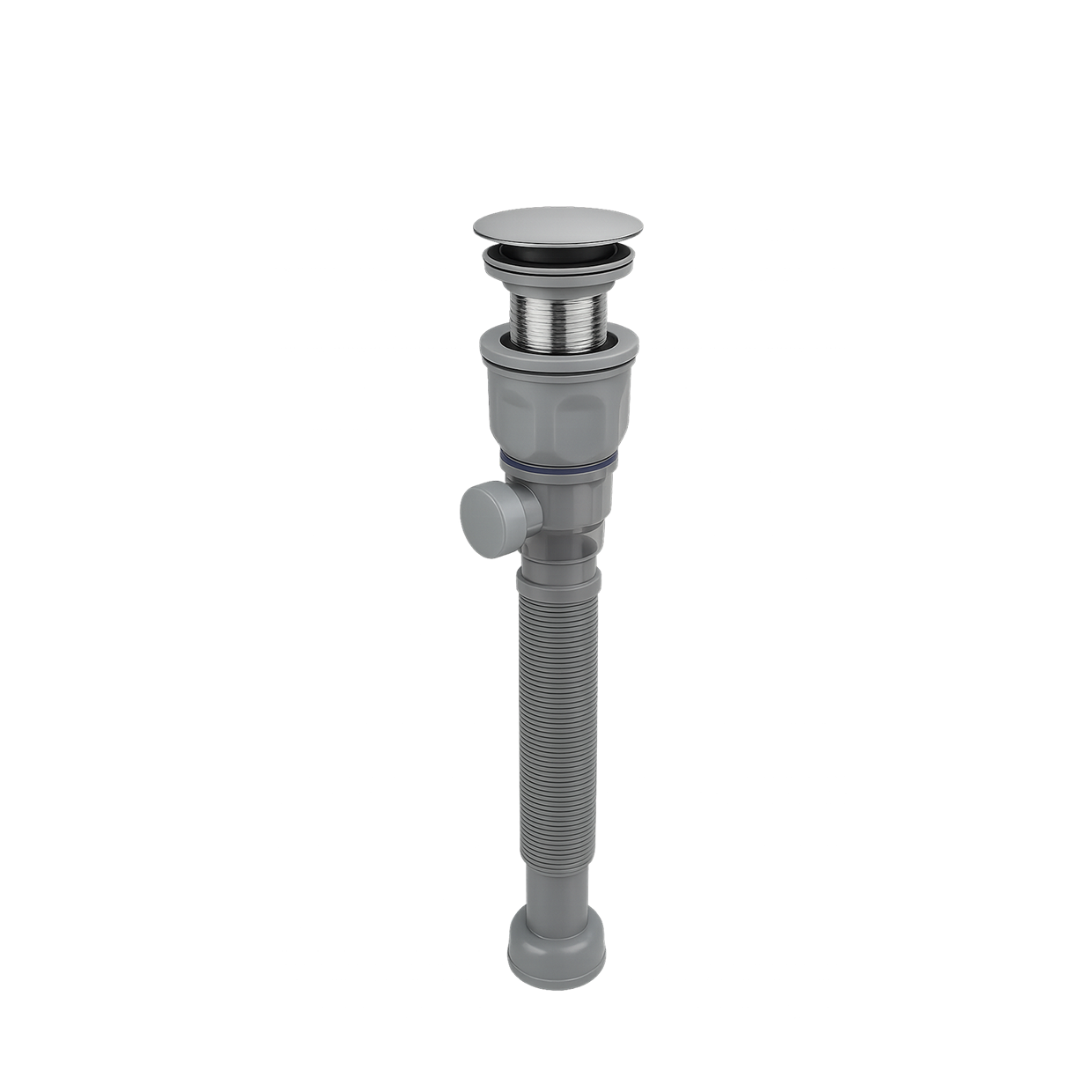 Céspol Flexible para Lavabo con Contra Push, Válvula Antiolores y Contra de Latón FOLGVEX®