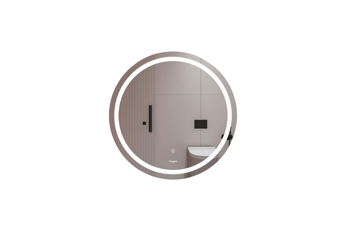 Espejo Redondo con LED Ø 60 cm, Sistema Touch, 3 Temperaturas de Luz e Intensidad Regulable FOLGVEX®