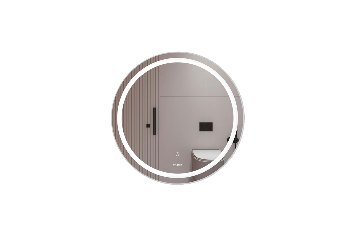 Espejo Redondo con LED Ø 70 cm, Sistema Touch, 3 Temperaturas de Luz e Intensidad Regulable FOLGVEX®