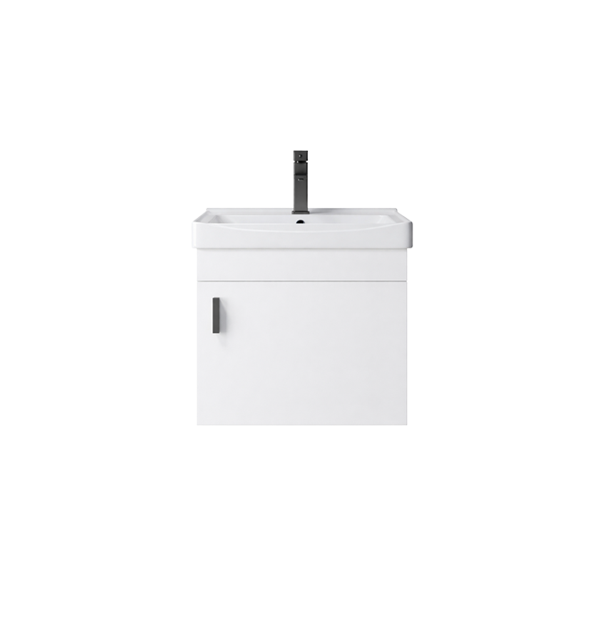 Mueble para Baño Flotante con Lavabo y Espejo con Estante 81 cm | FOLGVEX