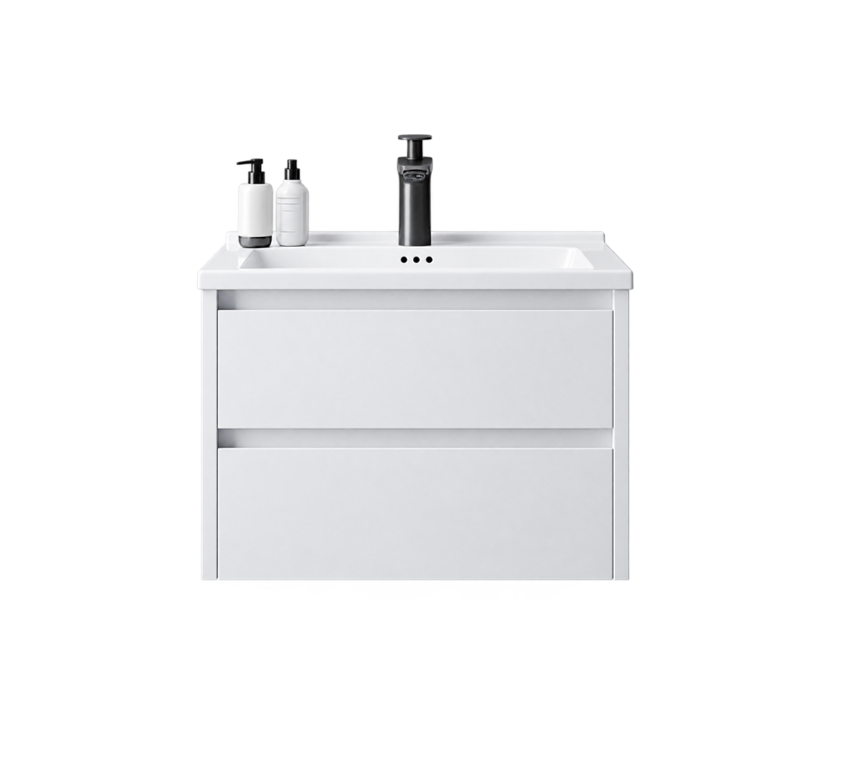 Mueble Flotante para Baño con Lavabo Cerámico 60 × 47 × 54 cm Acabado Blanco FOLGVEX®