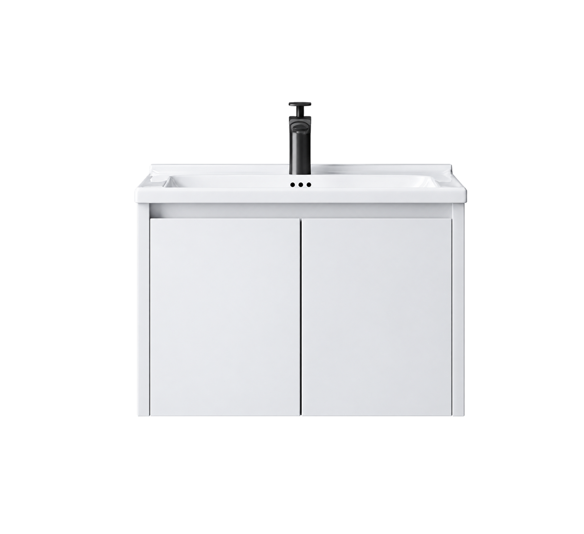 Mueble Flotante para Baño con Lavabo Cerámico 60 × 47 × 48 cm Acabado Blanco FOLGVEX®