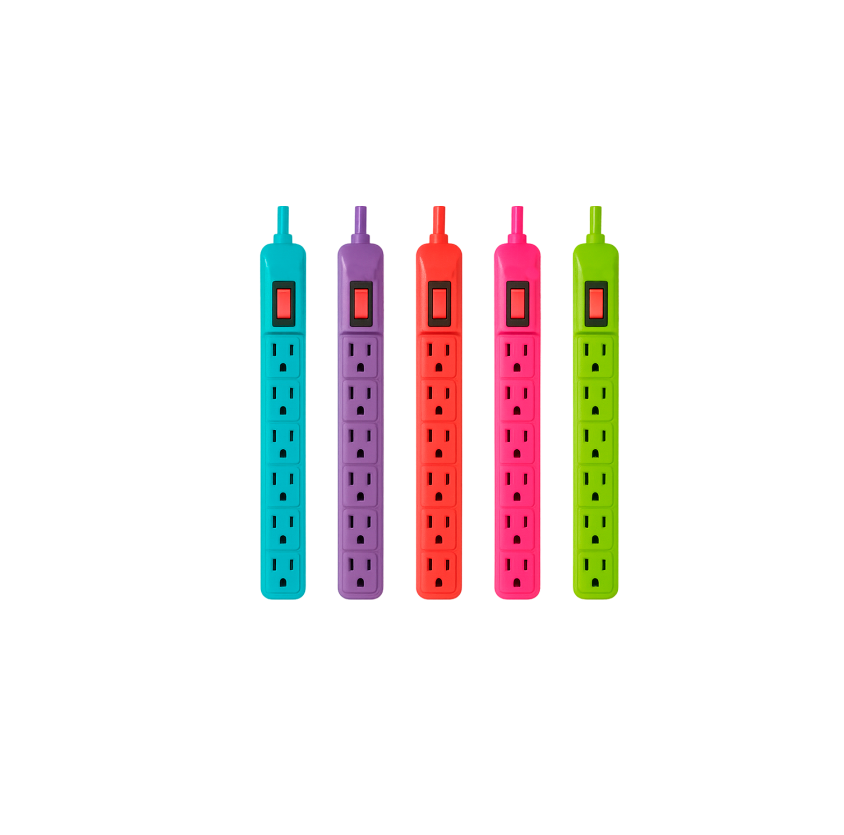 Extensión Multicontacto de 6 Salidas | Línea Esencial | FOLGTECH