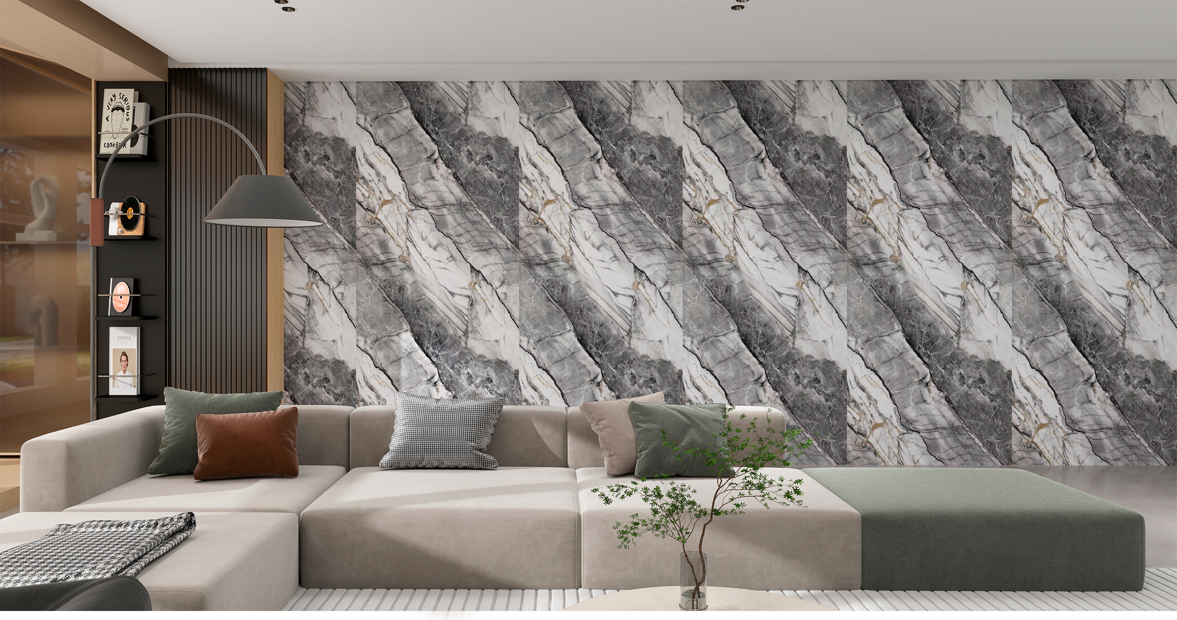 FOLGDECOR®  CALACATTA GREY PANEL DSECORATIVO