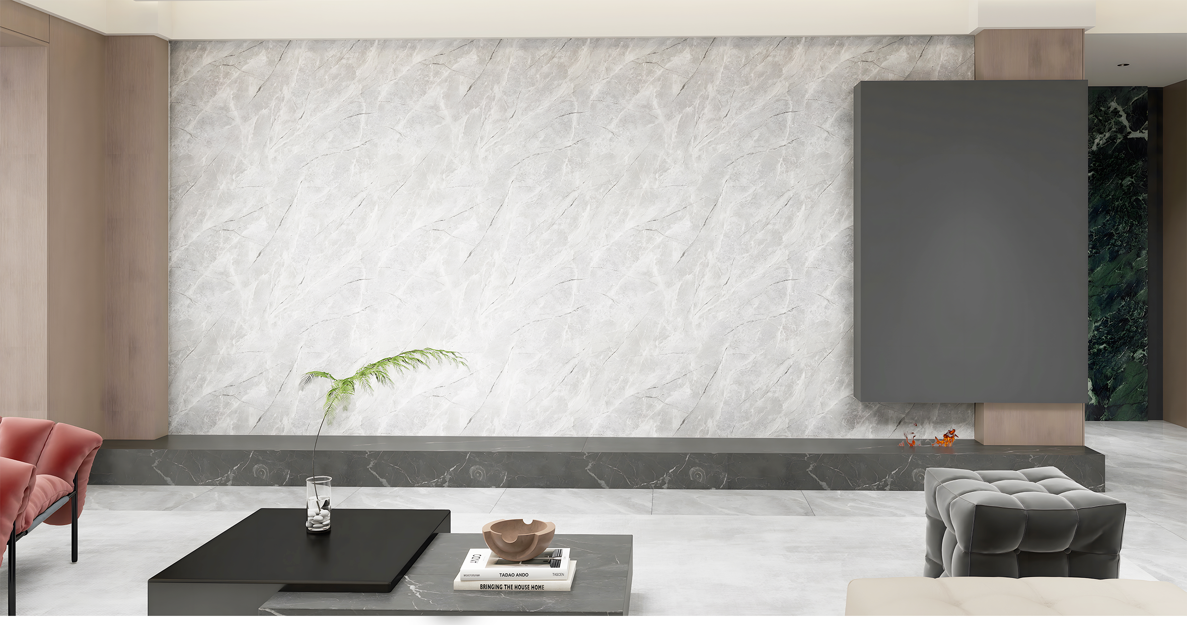 FOLGDECOR® · LITHOS · PEARL GREY PANEL DECORATIVO