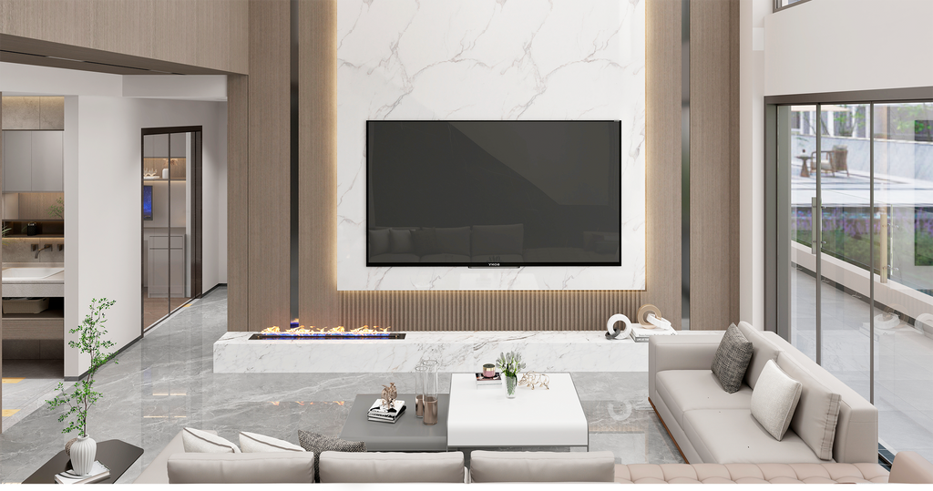 FOLGDECOR® · LITHOS · CARRARA WHITE PANEL DECORATIVO