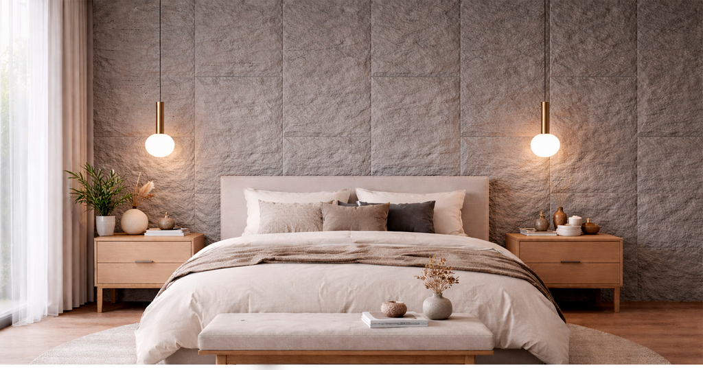 FOLGDECOR® · STRATA · LIGHT GREY ROCK PLACA DECORATIVA