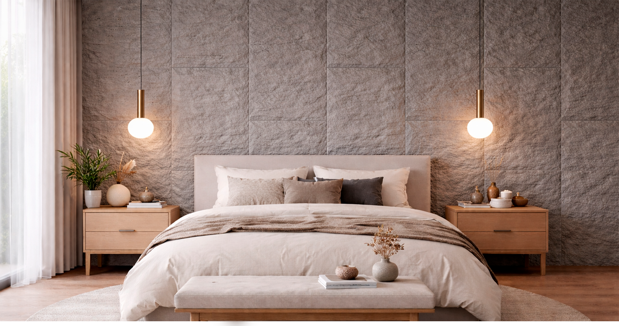 FOLGDECOR® · STRATA · LIGHT GREY ROCK PLACA DECORATIVA
