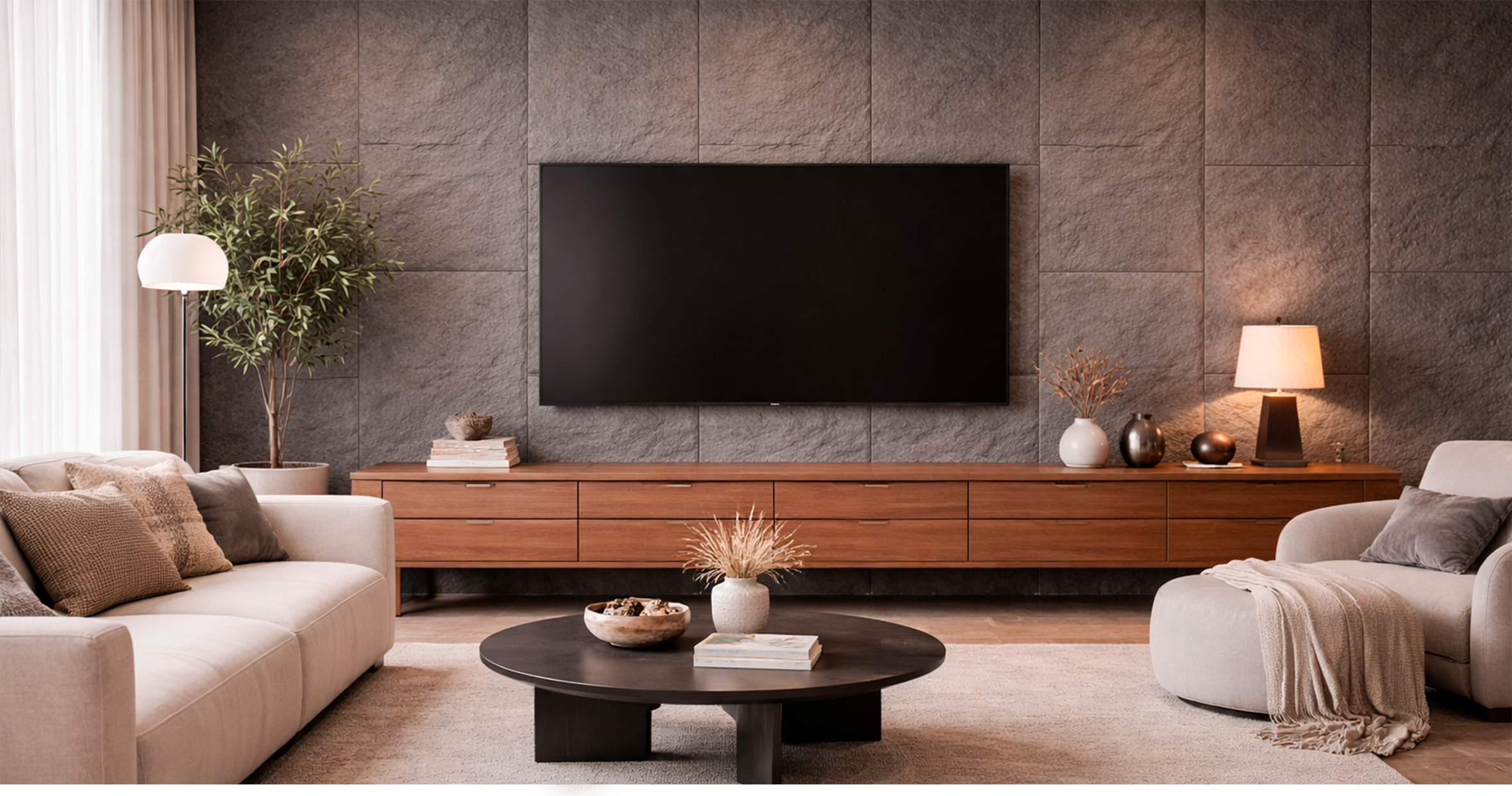 FOLGDECOR® · STRATA · MID GREY ROCK PANEL DECORATIVO