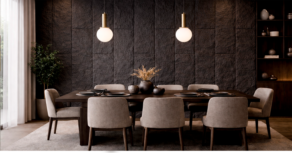 FOLGDECOR® · STRATA · GRAPHITE ROCK PANEL DECORATIVO