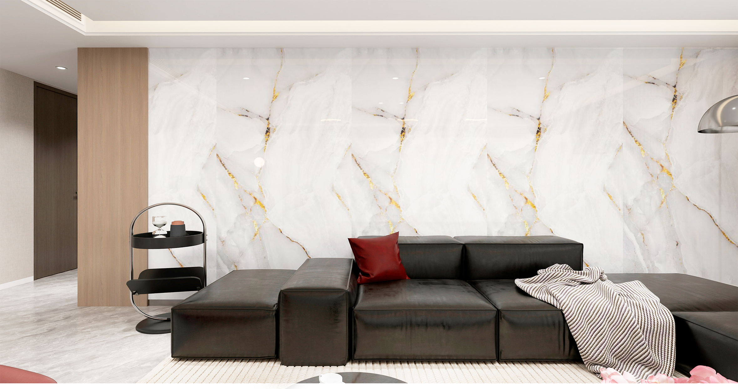 FOLGDECOR · LITHOS · ONYX GOLD – PANEL DECORATIVO
