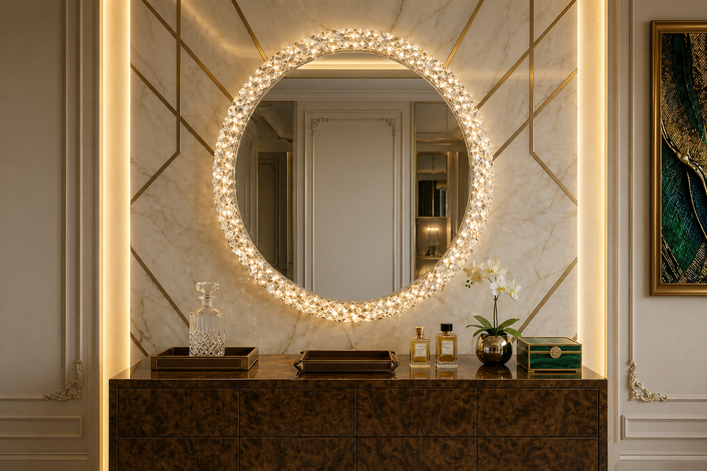 Espejo LED Circular AION con Sensor de Movimiento | FOLGVEX